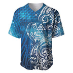 Matariki Galaxy Baseball Jersey Maori Taniko Pattern