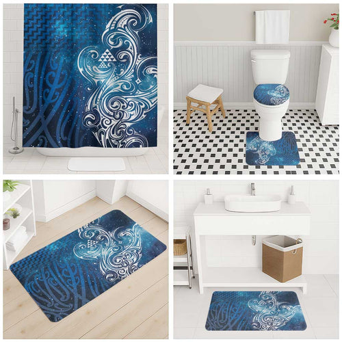 Matariki Galaxy Bathroom Set Maori Taniko Pattern
