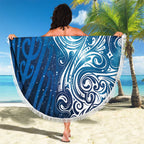 Matariki Galaxy Beach Blanket Maori Taniko Pattern
