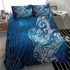 Matariki Galaxy Bedding Set Maori Taniko Pattern