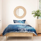 Matariki Galaxy Bedding Set Maori Taniko Pattern
