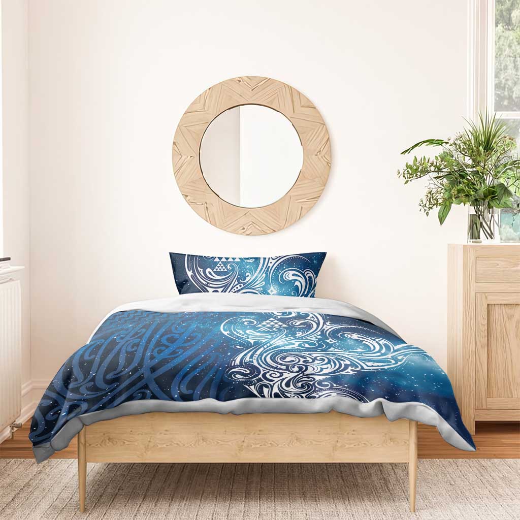 Matariki Galaxy Bedding Set Maori Taniko Pattern