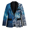 Matariki Galaxy Blazer Maori Taniko Pattern