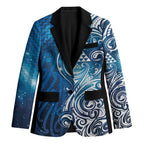 Matariki Galaxy Blazer Maori Taniko Pattern