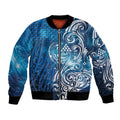 Matariki Galaxy Bomber Jacket Maori Taniko Pattern