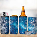 Matariki Galaxy 4 in 1 Can Cooler Tumbler Maori Taniko Pattern