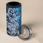 Matariki Galaxy 4 in 1 Can Cooler Tumbler Maori Taniko Pattern