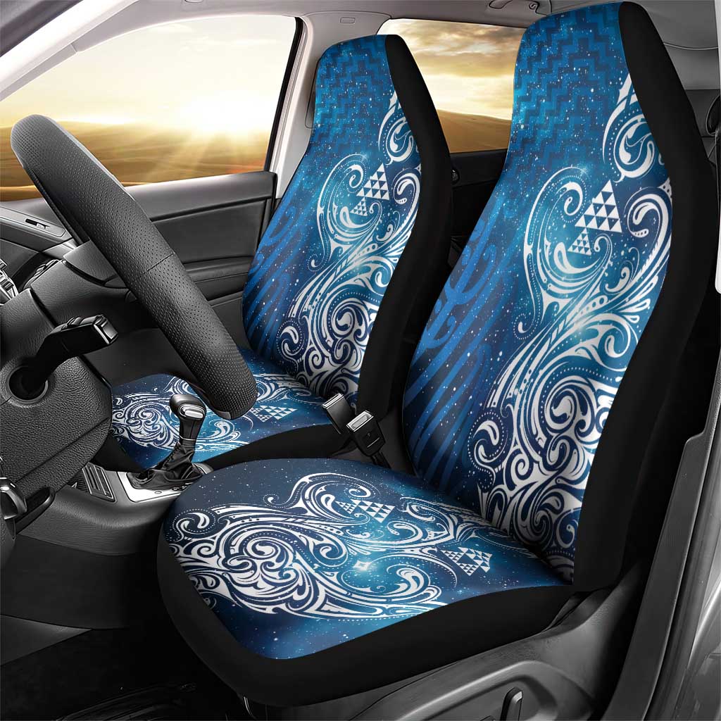 Matariki Galaxy Car Seat Cover Maori Taniko Pattern