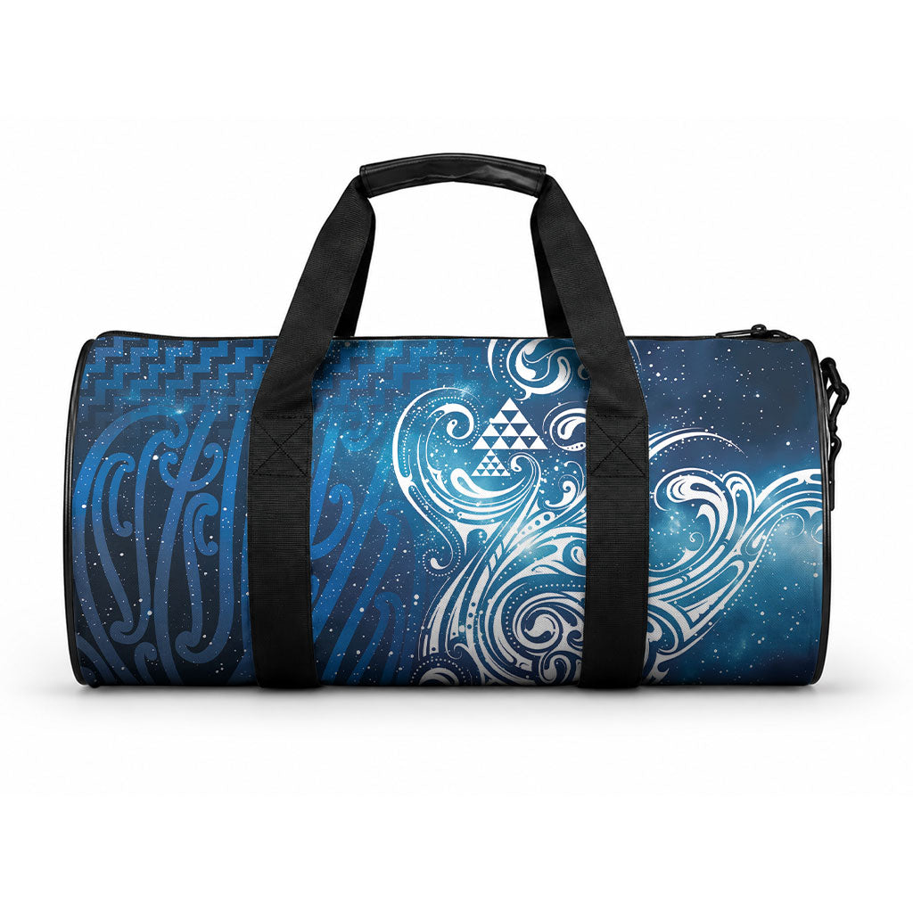 Matariki Galaxy Duffle Bag Maori Taniko Pattern