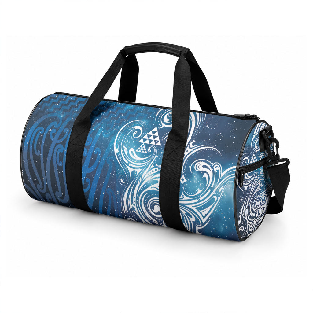 Matariki Galaxy Duffle Bag Maori Taniko Pattern