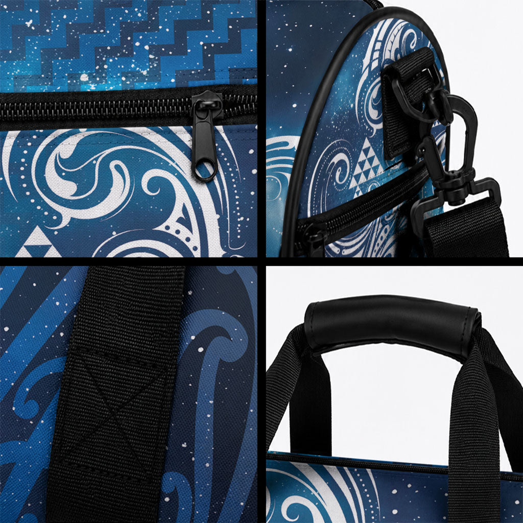 Matariki Galaxy Duffle Bag Maori Taniko Pattern