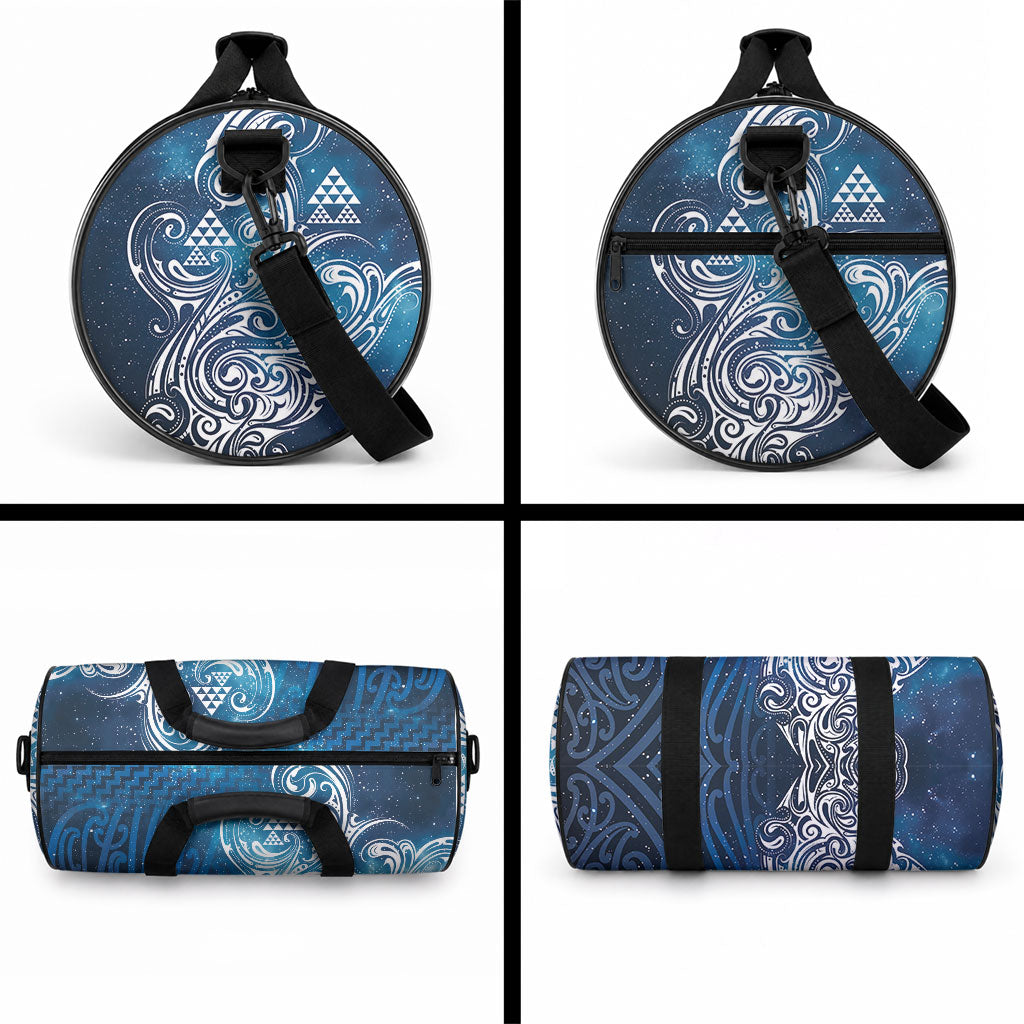 Matariki Galaxy Duffle Bag Maori Taniko Pattern