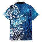Matariki Galaxy Family Matching Short Sleeve Bodycon Dress and Hawaiian Shirt Maori Taniko Pattern