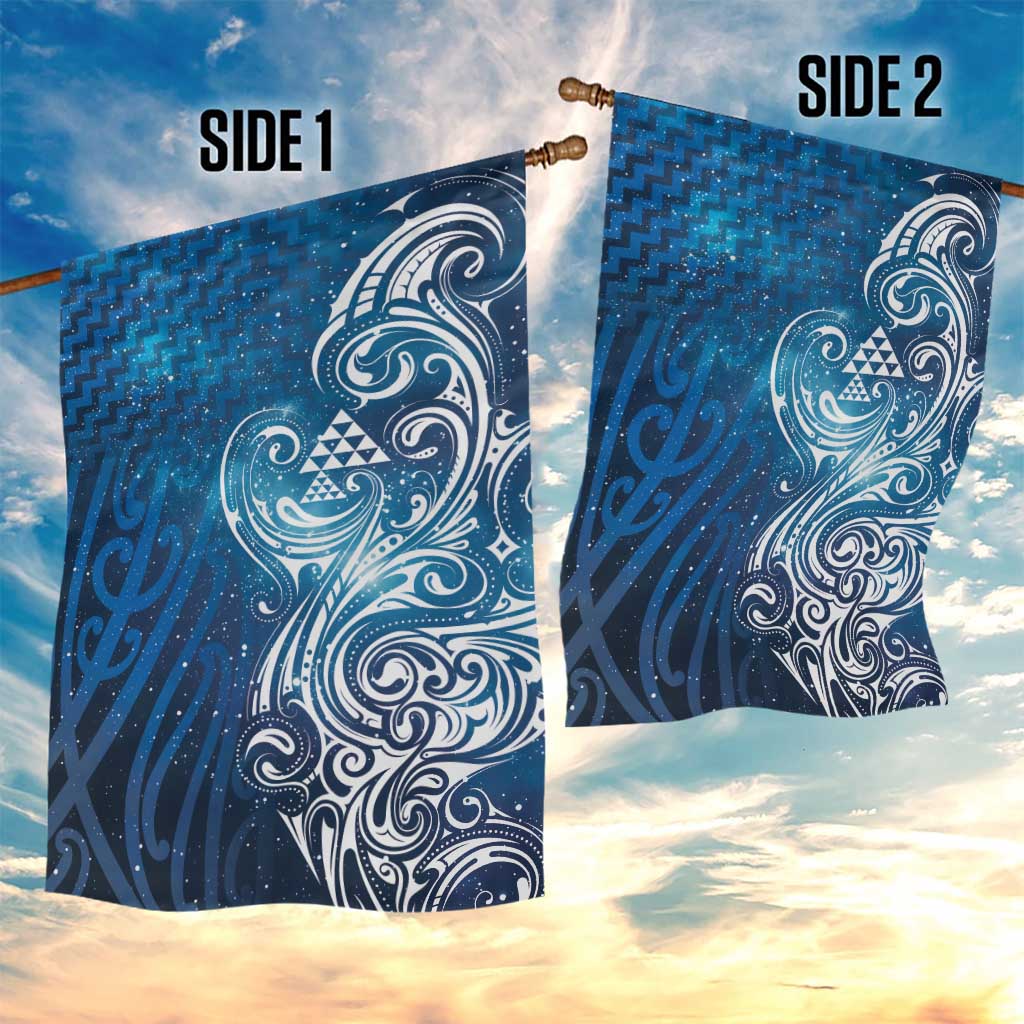 Matariki Galaxy Garden Flag Maori Taniko Pattern