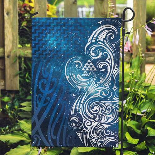 Matariki Galaxy Garden Flag Maori Taniko Pattern