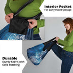 Matariki Galaxy Grocery Bag Maori Taniko Pattern