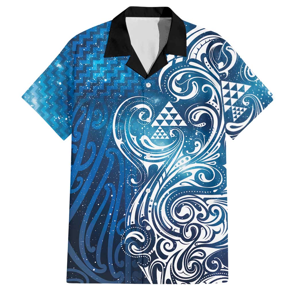 Matariki Galaxy Hawaiian Shirt Maori Taniko Pattern