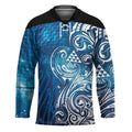 Matariki Galaxy Hockey Jersey Maori Taniko Pattern