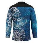 Matariki Galaxy Hockey Jersey Maori Taniko Pattern