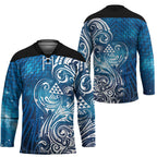 Matariki Galaxy Hockey Jersey Maori Taniko Pattern