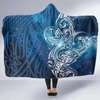 Matariki Galaxy Hooded Blanket Maori Taniko Pattern