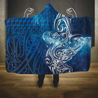 Matariki Galaxy Hooded Blanket Maori Taniko Pattern