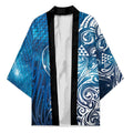 Matariki Galaxy Kimono Maori Taniko Pattern