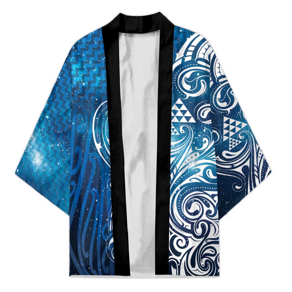 Matariki Galaxy Kimono Maori Taniko Pattern
