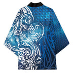 Matariki Galaxy Kimono Maori Taniko Pattern