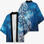 Matariki Galaxy Kimono Maori Taniko Pattern