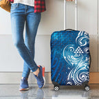 Matariki Galaxy Luggage Cover Maori Taniko Pattern