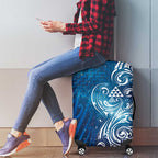 Matariki Galaxy Luggage Cover Maori Taniko Pattern