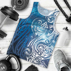 Matariki Galaxy Men Tank Top Maori Taniko Pattern