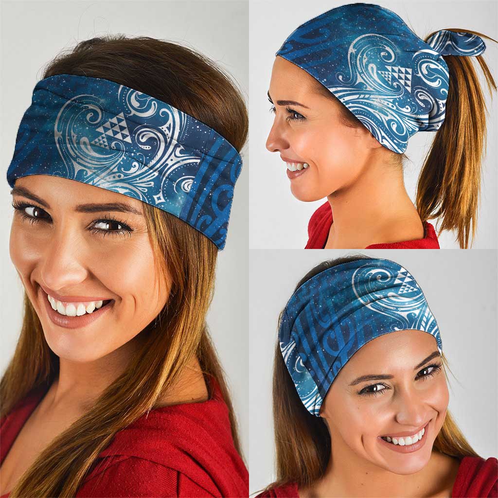 Matariki Galaxy Neck Gaiter Maori Taniko Pattern