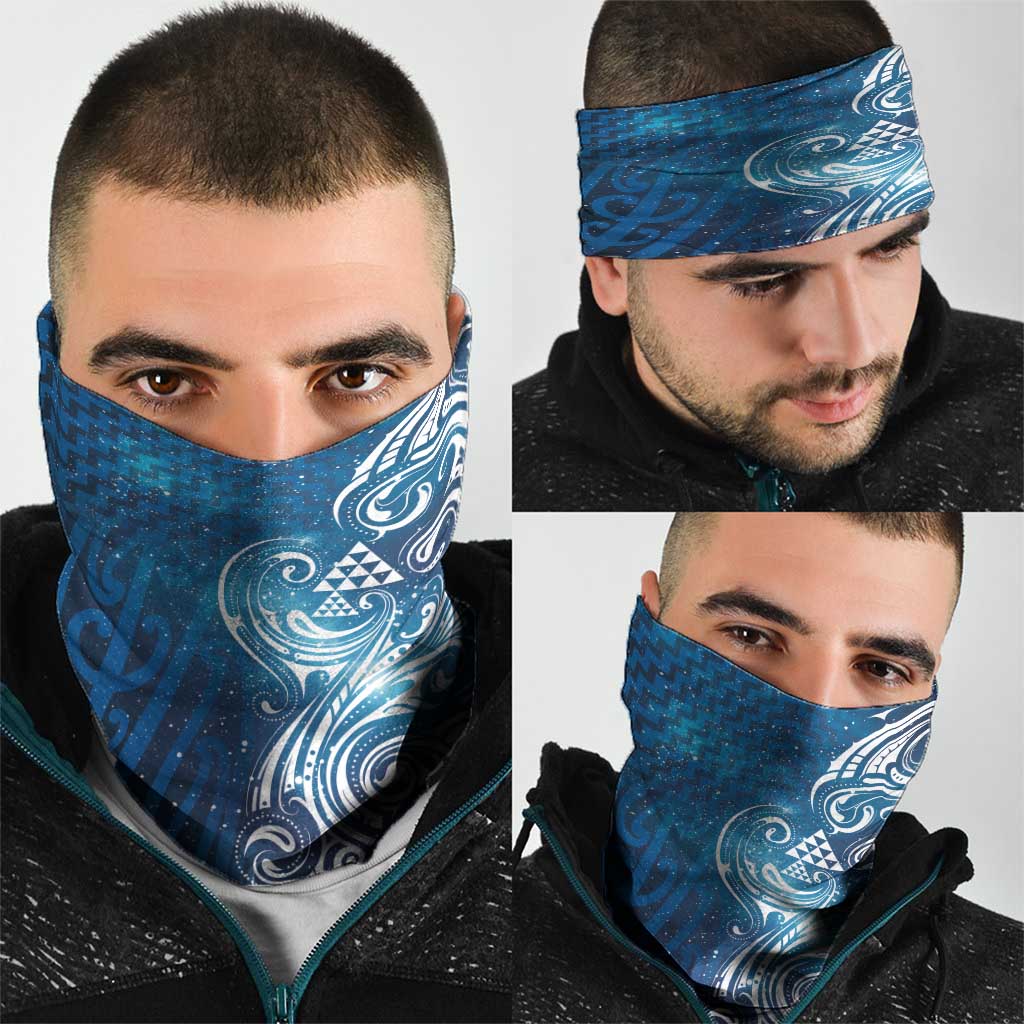 Matariki Galaxy Neck Gaiter Maori Taniko Pattern