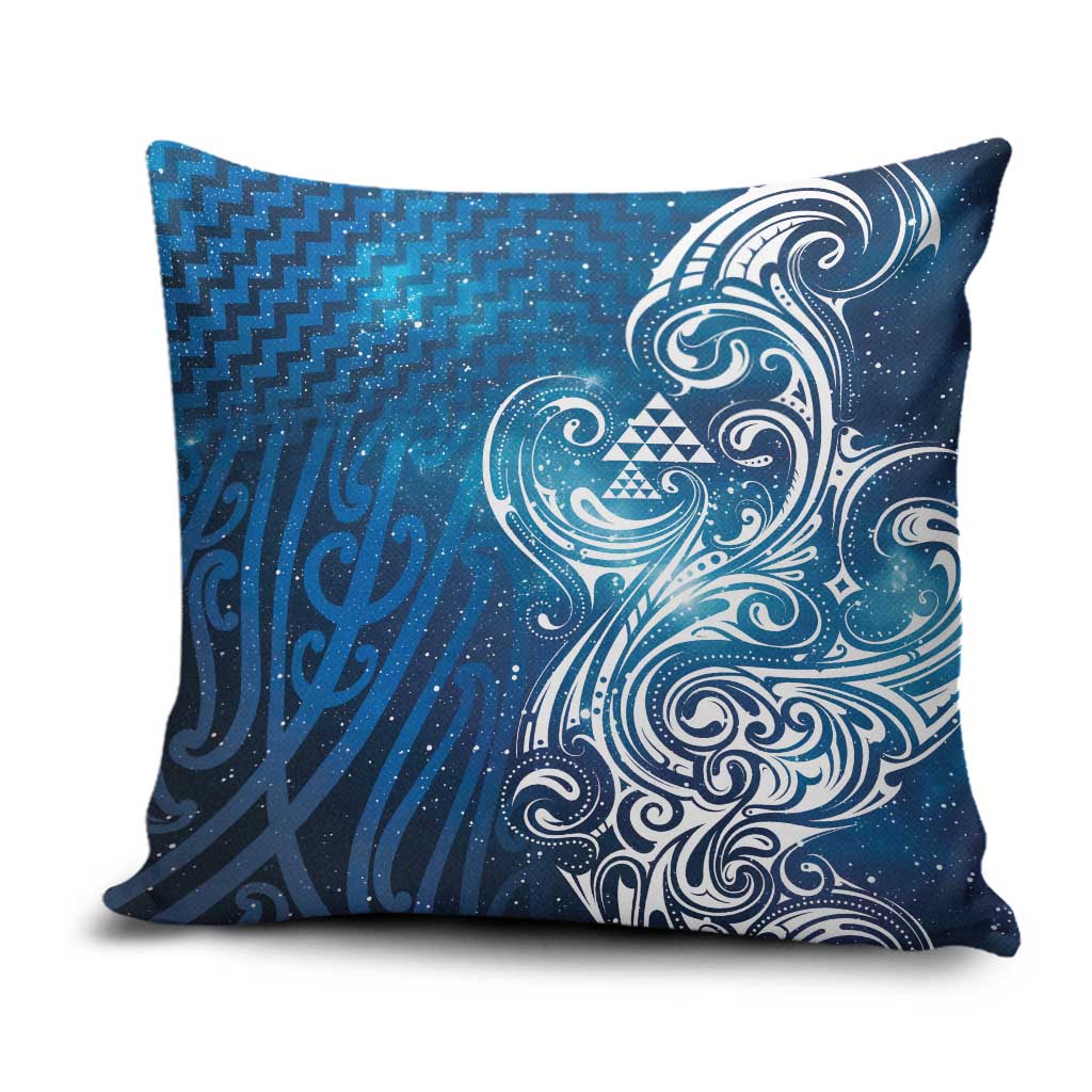 Matariki Galaxy Pillow Cover Maori Taniko Pattern