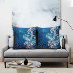 Matariki Galaxy Pillow Cover Maori Taniko Pattern