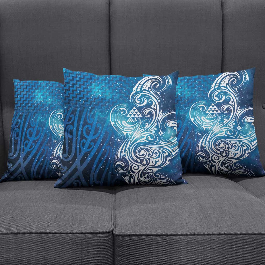 Matariki Galaxy Pillow Cover Maori Taniko Pattern