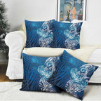 Matariki Galaxy Pillow Cover Maori Taniko Pattern