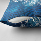 Matariki Galaxy Pillow Cover Maori Taniko Pattern