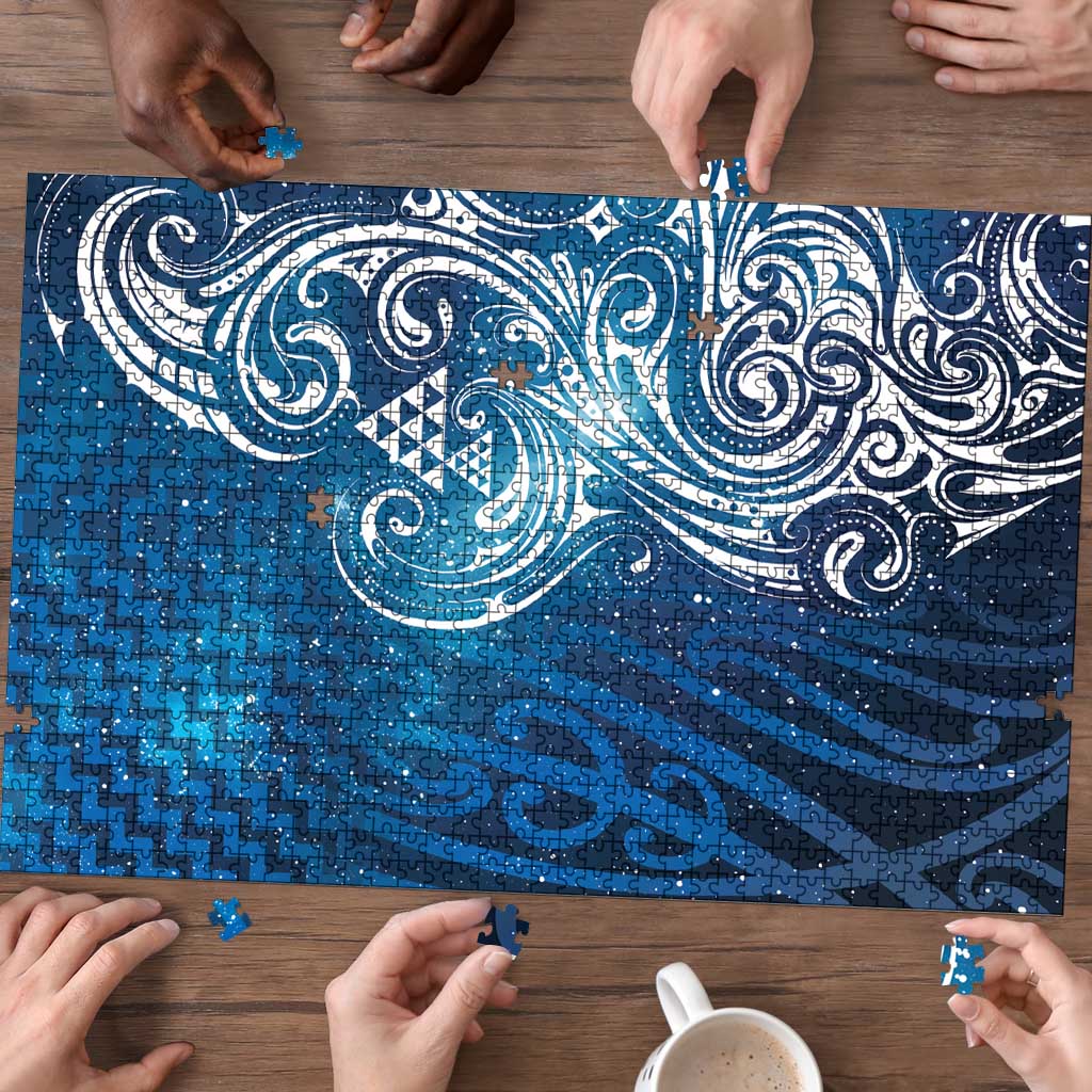 Matariki Galaxy Puzzle Maori Taniko Pattern