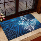 Matariki Galaxy Rubber Doormat Maori Taniko Pattern
