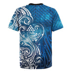 Matariki Galaxy Rugby Jersey Maori Taniko Pattern
