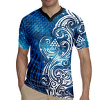 Matariki Galaxy Rugby Jersey Maori Taniko Pattern