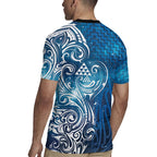 Matariki Galaxy Rugby Jersey Maori Taniko Pattern
