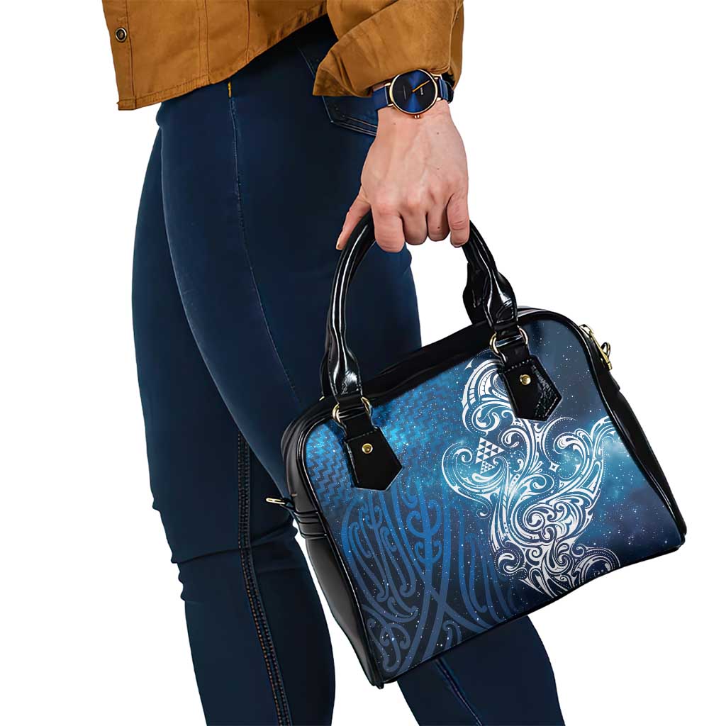 Matariki Galaxy Shoulder Handbag Maori Taniko Pattern