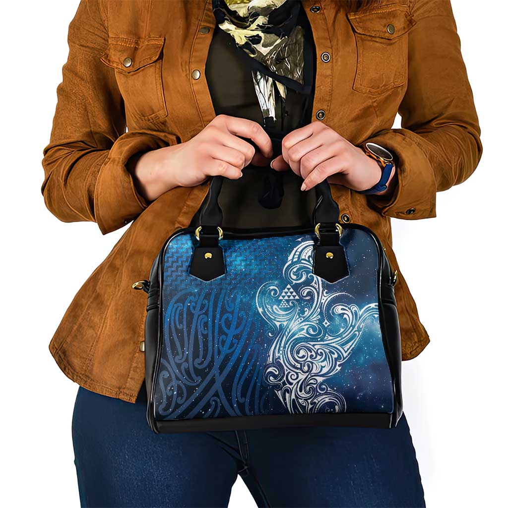 Matariki Galaxy Shoulder Handbag Maori Taniko Pattern