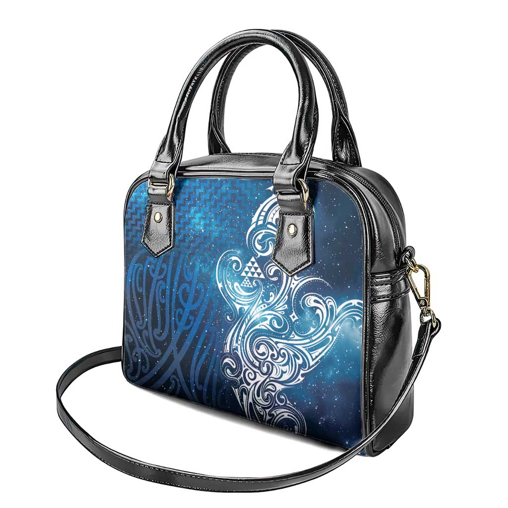 Matariki Galaxy Shoulder Handbag Maori Taniko Pattern