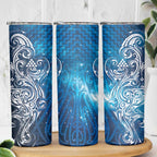 Matariki Galaxy Skinny Tumbler Maori Taniko Pattern