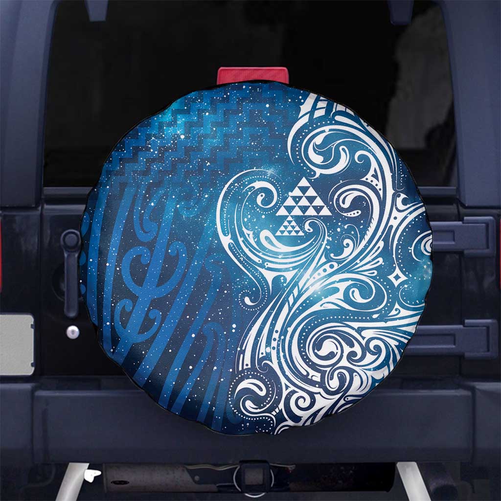 Matariki Galaxy Spare Tire Cover Maori Taniko Pattern